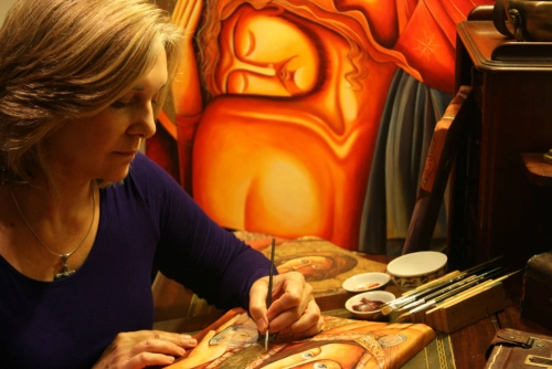 Di Minnaar in her studio.
